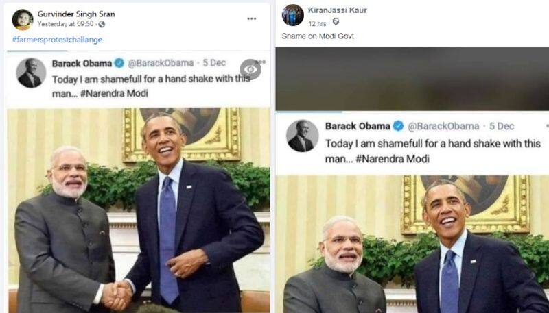 Is it Barack Obama tweeted to support farmers protest in India
