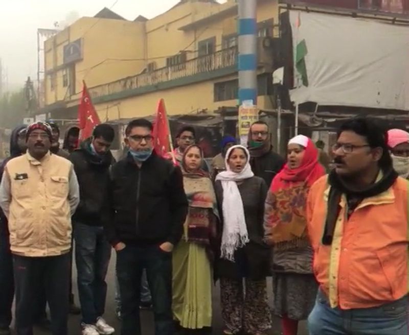 पश्चिम बंगाल में भारतीय ट्रेड यूनियन (CITU) ने आज आसनसोल में विरोध मार्च निकाला।