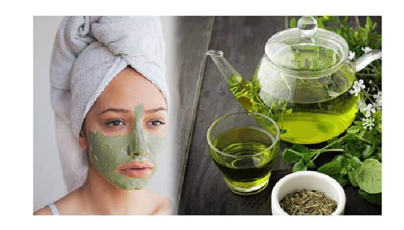 green tea face pack for clear skin