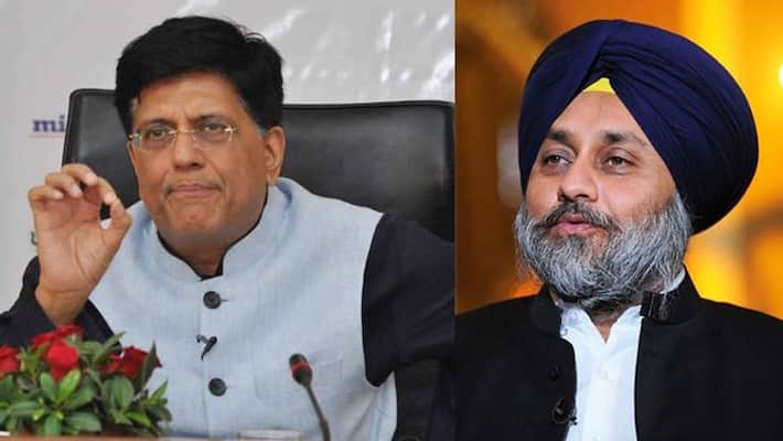 farmer protest sukhbir badal commented on piyush goyal statement KPP farmer protest sukhbir badal commented on piyush goyal statement KPP