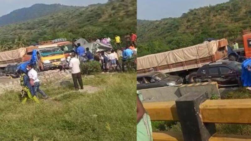 Dharmapuri road accident...4 people dead...driver arrest