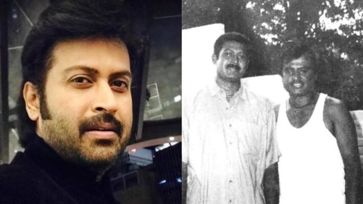 manoj k jayan share photo with rajinikanth manoj k jayan share photo with rajinikanth