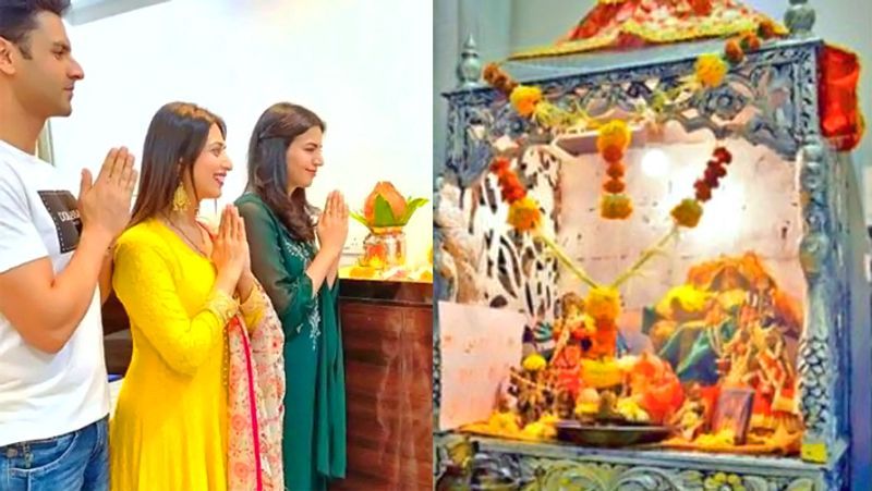 घर के एक कॉर्नर में एक खूबसूरत मंदिर भी बना है। इसमें सिल्वर कलर की नक्काशी है। इसे जयपुर से खरीदा गया है। यह दिव्यंका का मेडिटेशन कॉर्नर भी है।