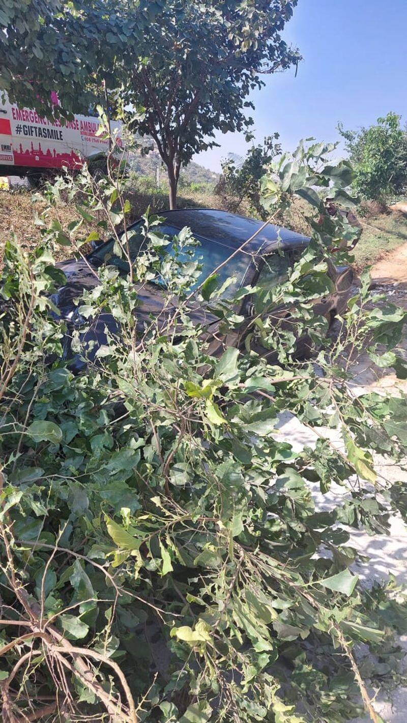 himachalpradesh governor bandaru dattatreya safely escapes from road accident lns