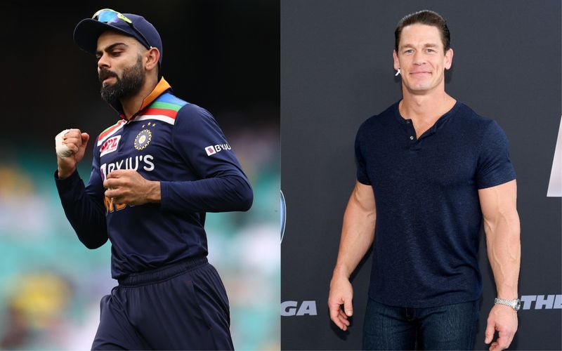 వాస్తవానికి జాన్ సేన, విరాట్ కోహ్లీ ఫోటోను పోస్టు చేయడం ఇదేమీ తొలిసారి కాదు. ఇంతకుముందు కూడా విరాట్ ఫోటోను షేర్ చేసిన జాన్ సేనా, కోహ్లీపై తన అభిమానాన్ని చాటుకున్నాడు... ఇప్పుడు మరోసారి కాప్షన్ లేకుండా కోహ్లీ టీమ్కు సపోర్ట్ తెలియచేశాడు...