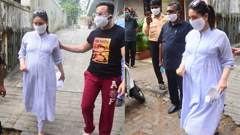 इससे पहले करीना पति सैफ अली खान के साथ मुंबई के एक क्लिनिक के बाहर नजर आई थीं। माना जा रहा है कि करीना रुटीन चेकअप के लिए क्लिनिक गई थीं और इस दौरान सैफ पत्नी को संभालते नजर आए थे।
