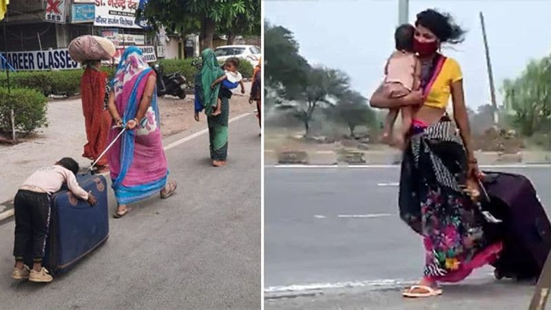 लॉकडाउन में सबसे ज्यादा फजीहत मासूमों बच्चों के मजदूर मां-बाप को उठानी पड़ी।