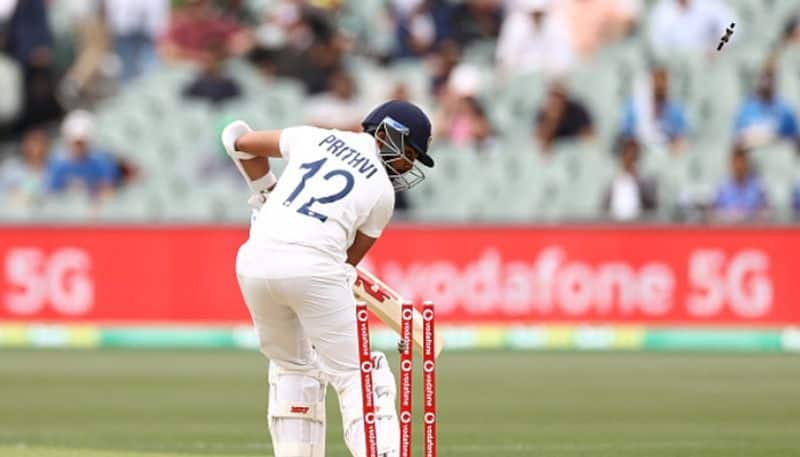 India Tour of Australia 2020 21 Australia vs India 1st Test India Lose Prithvi Shaw Wicket