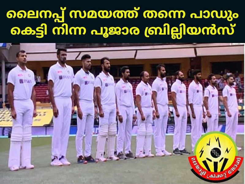 social media trolls cheteshwar pujara for his slow innings vs australia