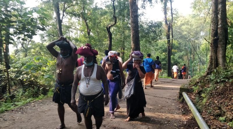 pilgrims at sabarimala on covid 19