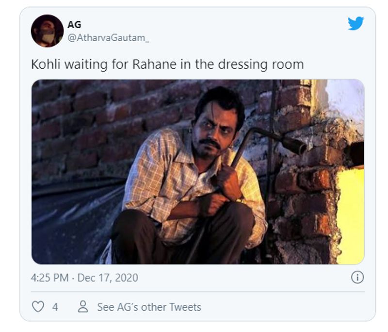 Australia vs India: Ajinkya Rahane run out Virat Kohli, fans responds