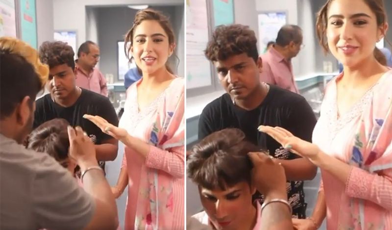 बता दें, सारा अली खान और वरुण धवन का ये वीडियो फिल्म 'कुली नंबर 1' की शूटिंग के दौरान का है। दोनों की जोड़ी इस फिल्म से पहली बार बड़े पर्दे पर देखने के लिए मिलेगी। 