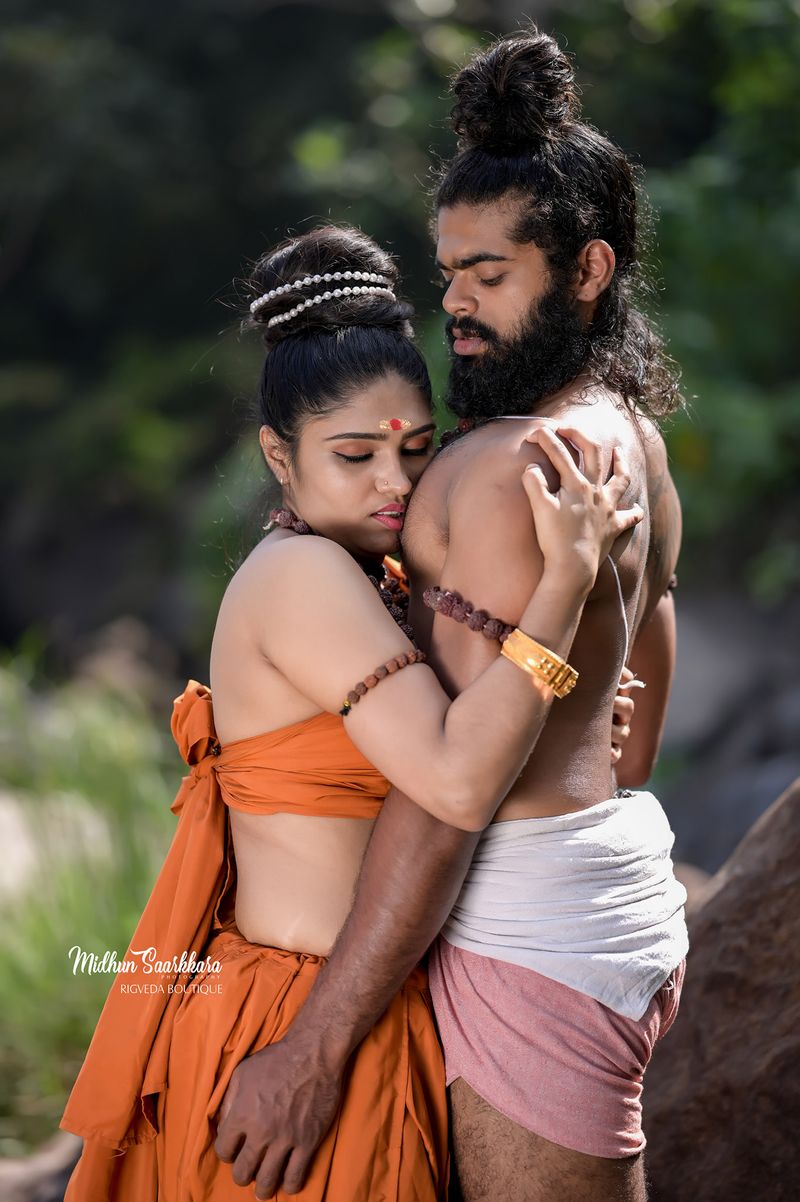 Vaisali and Rishyashrungan viral photo shoot