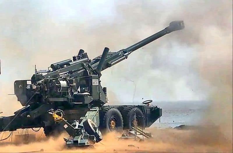 The advanced gun system, which weighs around 18 tonne with an elevation up to 70 degrees, has undergone extensive trials at Balasore, Pokhran and Sikkim. Reports suggest the gun has so far fired almost 2000 rounds.The hydro lateral gun has a maximum firing range of 48 km and can be deployed in under three minutes.The ATAGS gun system comprises 7,463 components of which 4977 are manufactured parts involving about 30,000 manufacturing processes and more than 2,00,000 inspection parameters.