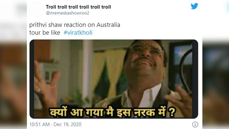 टीम के सलामी बल्लेबाज पृथ्वी शॉ को लेकर भी एक फोटो शेयर की गई। बता दें कि शॉ पिछली 2 पारियों में बुरी तरह से बोल्ड हो गए थे। इसे लेकर वो सोशल मीडिया पर खूब ट्रोल हो रहे हैं।