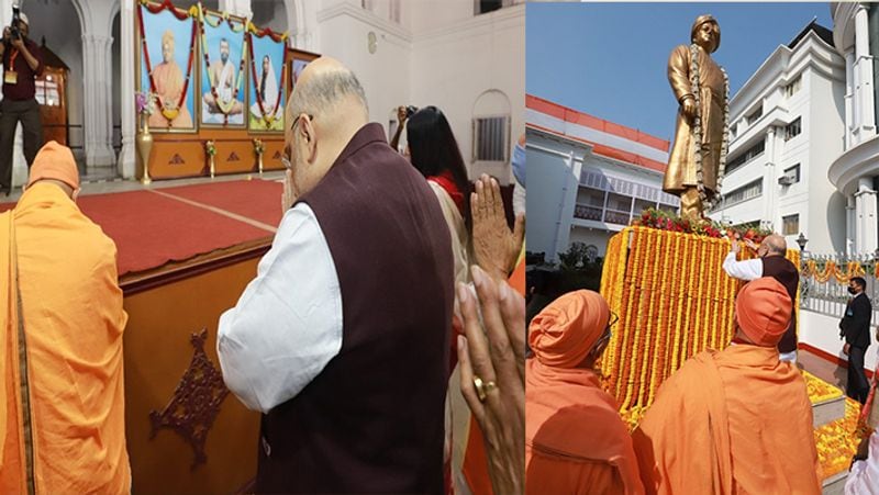 स्वामी विवेकानंद के पैतृक घर पहुंचे अमित शाह ने कहा कि आज उनके लिए सौभाग्य की बात है कि वे उस स्थान पर आए हैं जहां से भारतीय चेतना पूरी दुनिया में पहुंची। अमित शाह ने कहा कि स्वामी विवेकानंद ने अमेरिका में धर्म सभा में सनातन धर्म के विश्व बंधुत्व के संदेश को पूरी दुनिया को बताया।
