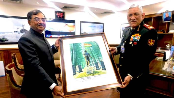 Tarun Vijay met the CDS Bipin Rawat in his South Block office kpn Tarun Vijay met the CDS Bipin Rawat in his South Block office kpn
