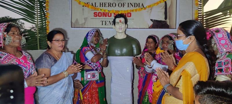 Temple dedicated to Sonu Sood by Telangana villagers for his noble deeds amid pandemic