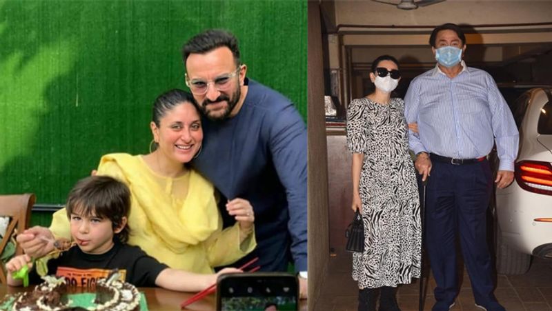 तैमूर की बर्थडे पार्टी में शामिल नाना रणधीर कपूर भी लकड़ी का सहारा लेकर पहुंचे। उनके साथ बेटी करिश्मा कपूर भी साथ थी। इनके अलावा बबिता कपूर, सोहा अली खान, कुणाल खेमू, इनाया नौमी भी स्पॉट हुए। 