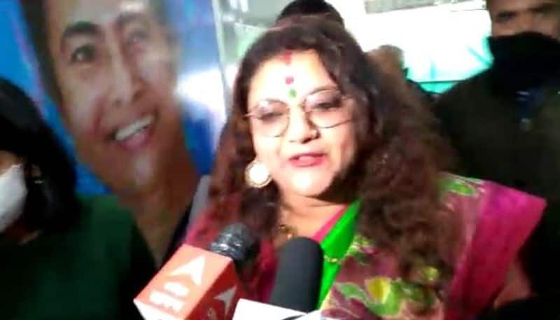 BJP MP Saumitra Khan wife Sujata Mondal Khan joined Trinamool Congress in Kolkata