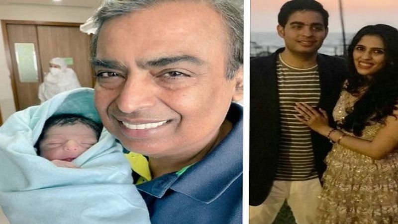 अपने नवजात पोते के साथ मुकेश अंबानी की यह तस्वीर वर्ल्ड मीडिया में वायरल हो चुकी है। दादी बनीं नीता अंबानी की खुशी का भी कोई ठिकाना नहीं है। वहीं, पहली बार माता-पिता बने आकाश अंबानी और श्लोका मेहता भी बेहद खुश हैं।