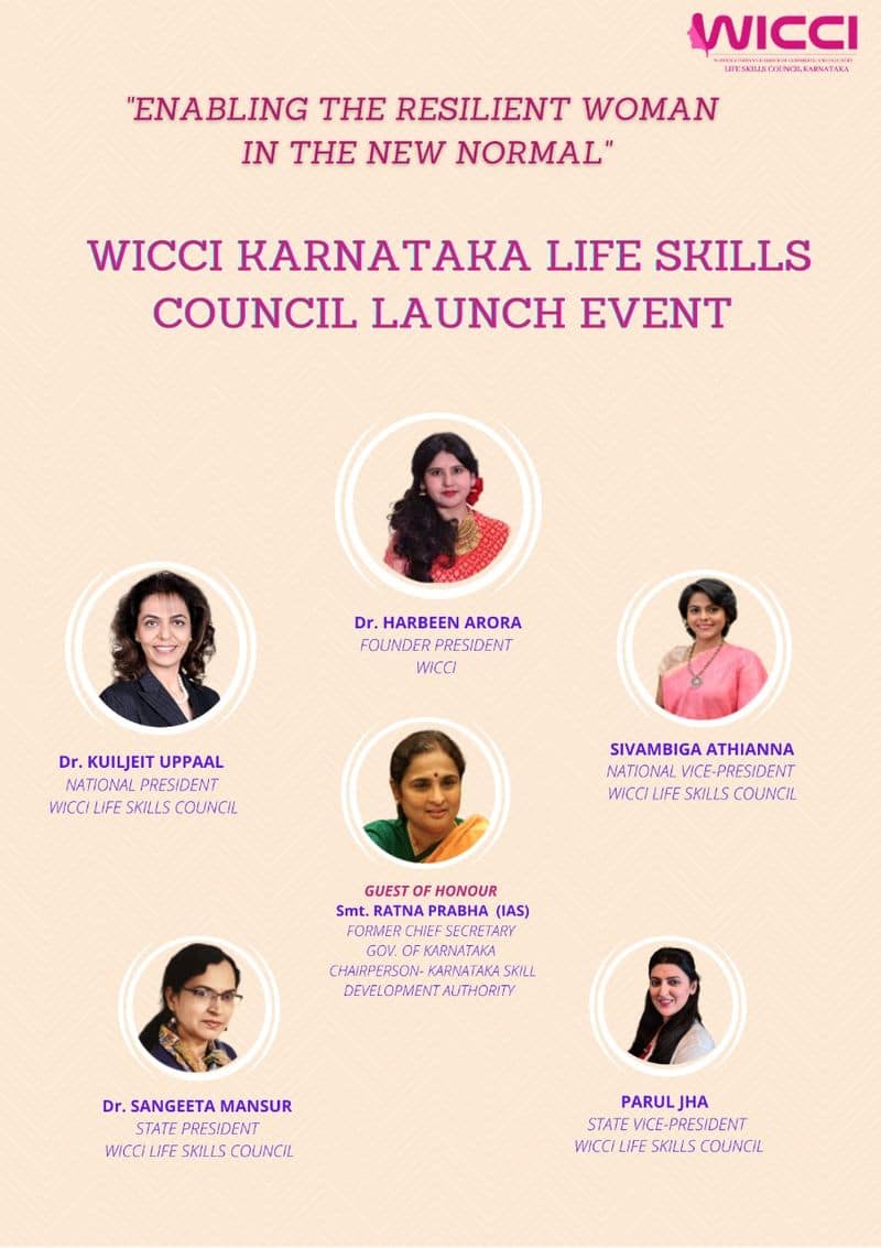 WICCI Karnataka State Life Skills Council on launched mah