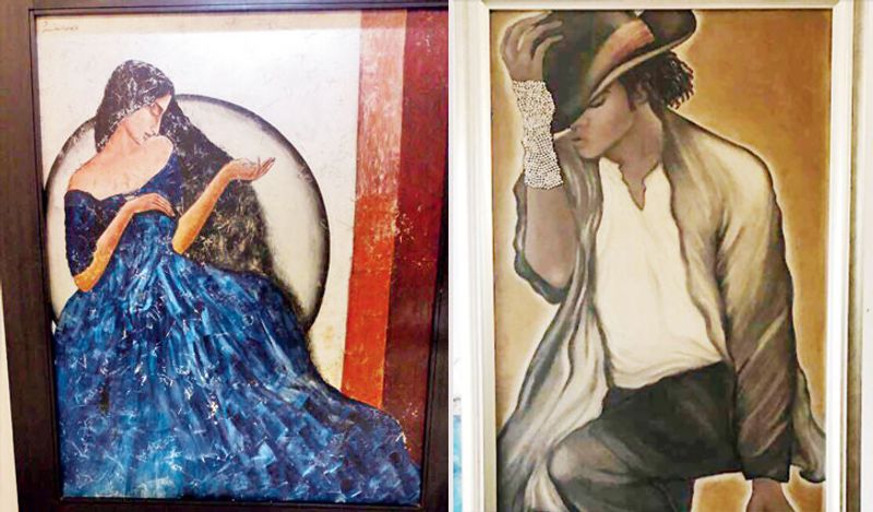 Did you know, Sridevi was a painter too? One of her paintings is still hanging in Boney Kapoor's office RCB