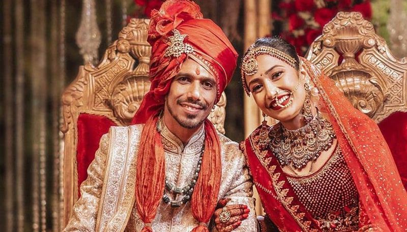 Cricketer Yuzvendra Chahal marries choreographer Dhanashree Verma in Gurugram BJC