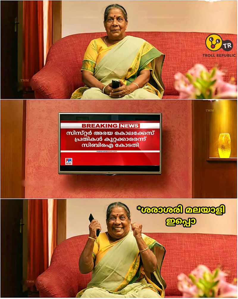 troll on sister abhaya murder case verdict