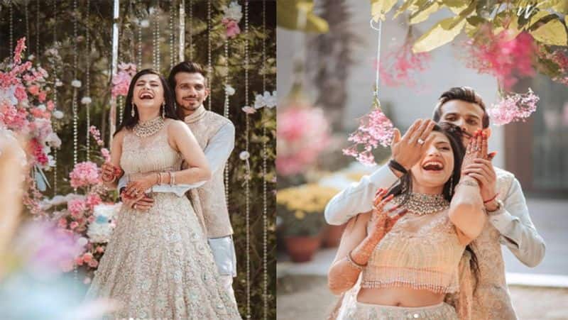 Yuzvendra Chahal shares dazzling pictures of Sangeet ceremony with wife Dhanashree Verma-ayh