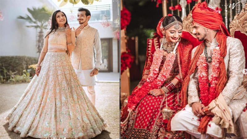 चहल और धनाश्री ने 22 दिसंबर को ही शादी कर ली और इंस्टाग्राम के जरिए सभी लोगों को जानकारी दी। शादी के दिन भी एक-दूसरे का हाथ थामे ये जोड़ी बेहद ही प्यारी लग रही थी। उनकी फोटो सोशल मीडिया पर खूब वायरल हो रही है।