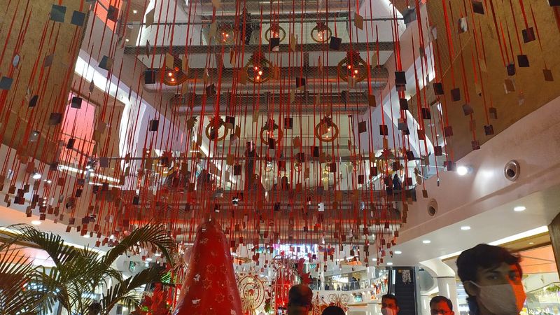 Along with Park Street South City Mall has been set up for Christmas celebration BDD
