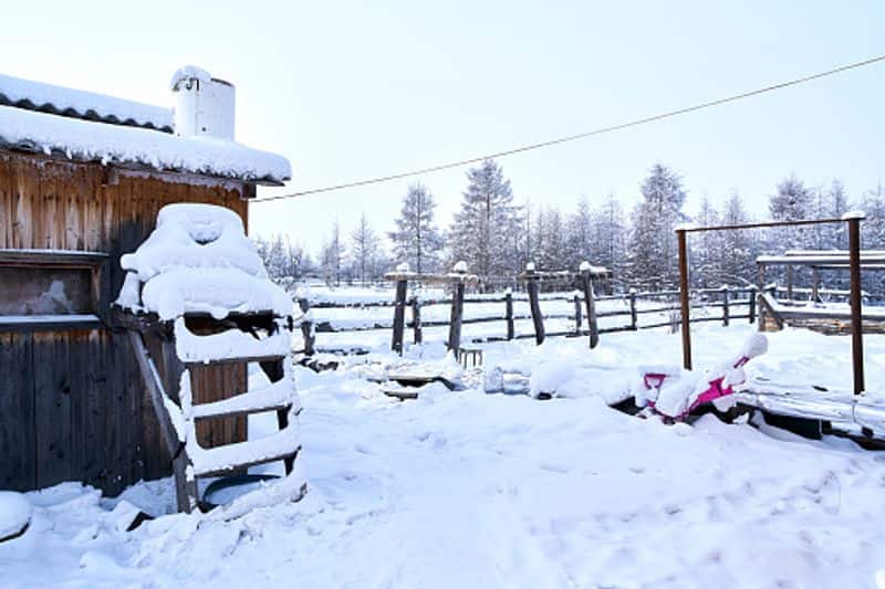 Oymyakon in Russia coldest place photos