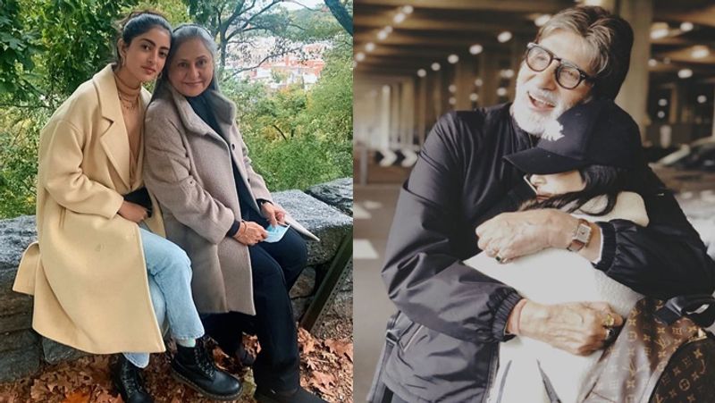 नव्या की जहां नानी जया बच्चन के साथ अच्छी बॉन्डिंग है वहीं, वे अपने नाना अमिताभ बच्चन के दिल के भी काफी करीब है। अमिताभ सोशल मीडिया पर अपनी नातिन की तारीफ करते अक्सर नजर आते हैं।
