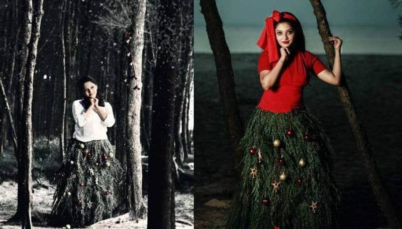 actress vismaya christmas special photoshoot