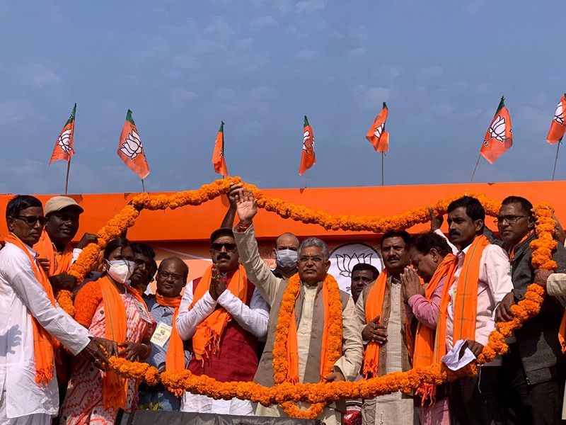 Suvendu Adhikari held a mega road show at Kanthi in East Midnapore after joining BJP spb