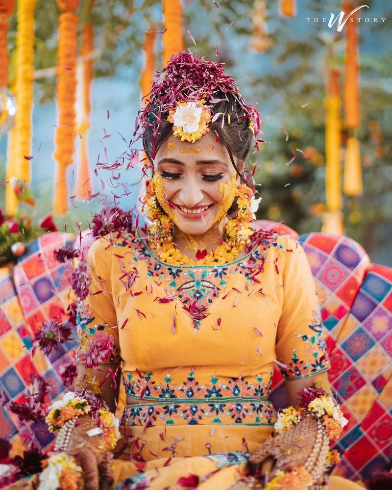 Pictures Yuzvendra Chahal, Dhanashree Verma bask in yellow during haldi ceremony-ayh