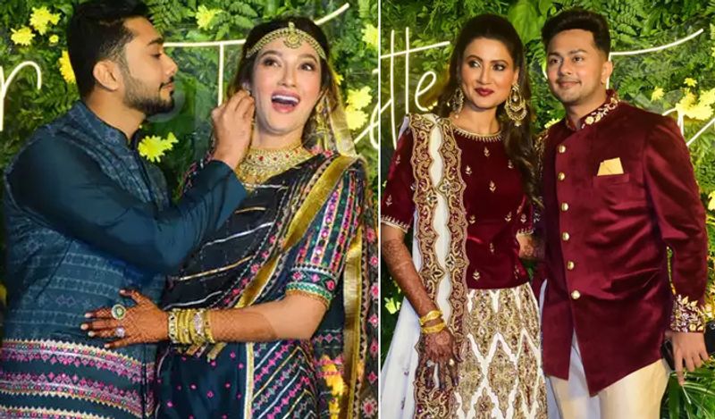 सोशल मीडिया पर सामने आई फोटोज में देखने के लिए मिल रहा है कि होने वाले जीजा जैद दरबार के भाई के साथ गौहर खान की बहन निगार खान पोज देते नजर आ रही हैं। इतना ही नहीं वो जैद के भाई आवेज दरबार की कमर में हाथ डाले नजर आ रही हैं। 