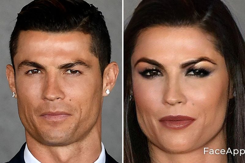 From Cristiano Ronaldo to Lionel Messi: 7 footballers and how they look as a women through FaceApp-ayh