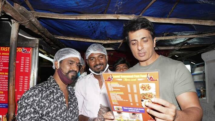 Sonu Sood gives surprise to visit fans roadside food stall And tasted manchurian here Read Details KPY Sonu Sood gives surprise to visit fans roadside food stall And tasted manchurian here Read Details KPY