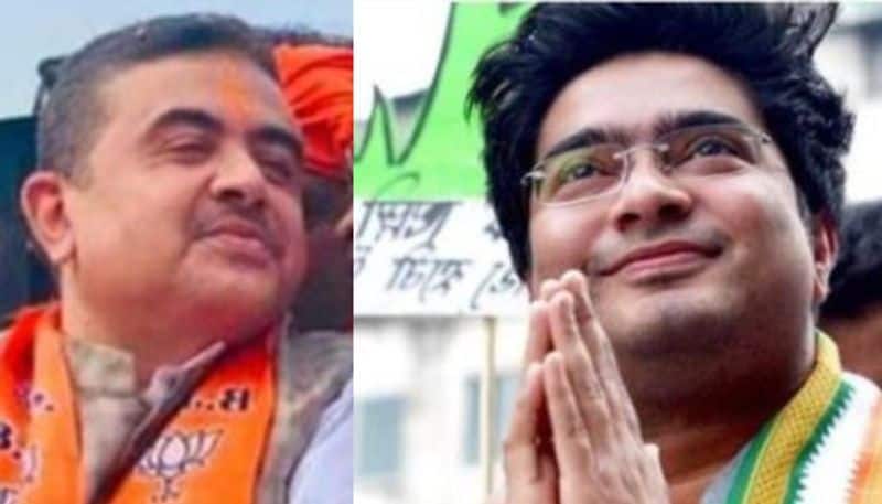 Suvendu Adhikari attacks Abhishek Banerjee calls him extortionist nephew-dbr