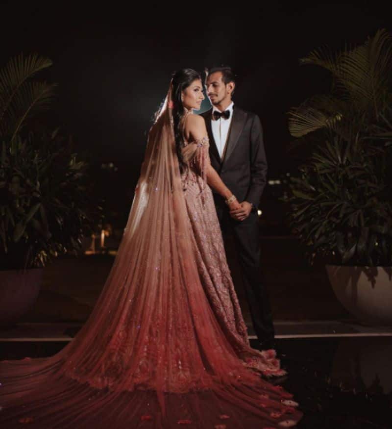 Yuzvendra Chahal shares dazzling pictures of Sangeet ceremony with wife Dhanashree Verma-ayh