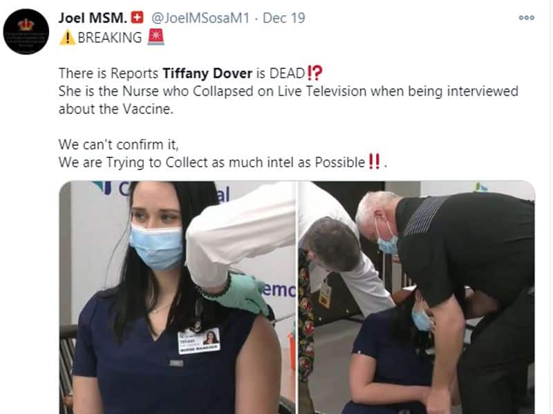 Nurse died after recieve Covid 19 Vaccine is fake