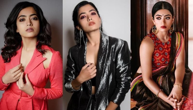 Rashmika Mandanna, the 'National Crush of India' rules many hearts with her stunning smile and gorgeous looks. Apart from her movies, we love how gracefully she aces any outfit. Here are her five outfits we would like to steal to look stylish like her.