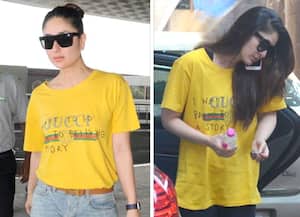 Kareena Kapoor shows how to mix and match trendy tie-dye pants with denim  shirt, see pics