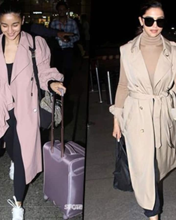 Deepika Padukone's Airport Look Is Complete With A Tan Trench Coat