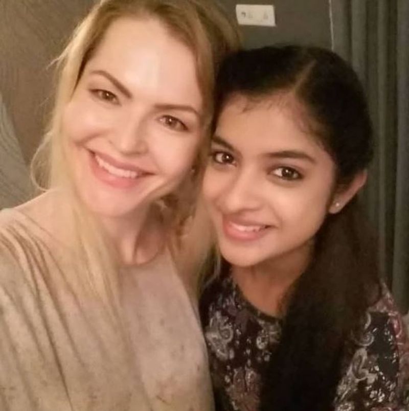 amalapaul reel daughter yuvasri latest photo gallery