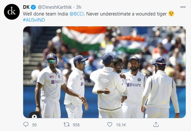 Virat Kohli sends congragualtion to Rahane for stunning victory