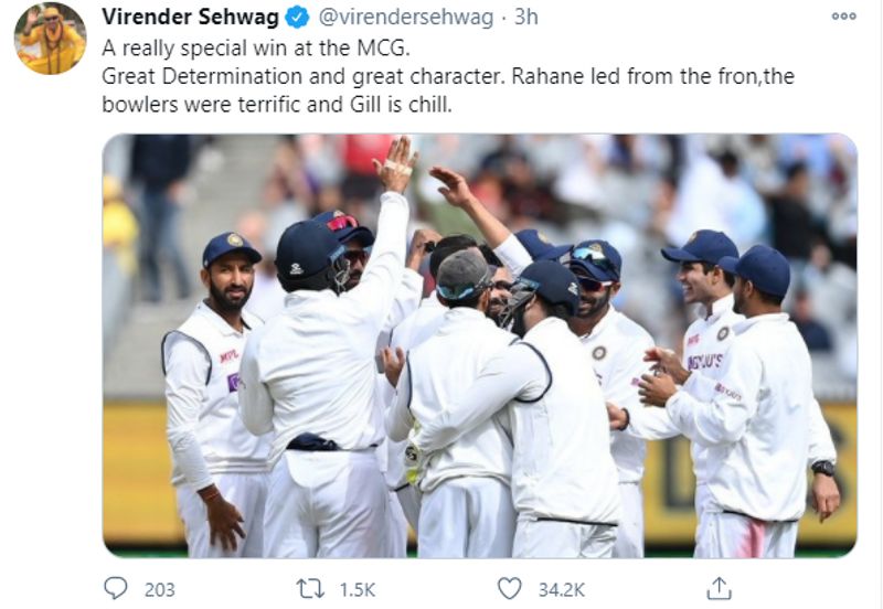 Virat Kohli sends congragualtion to Rahane for stunning victory
