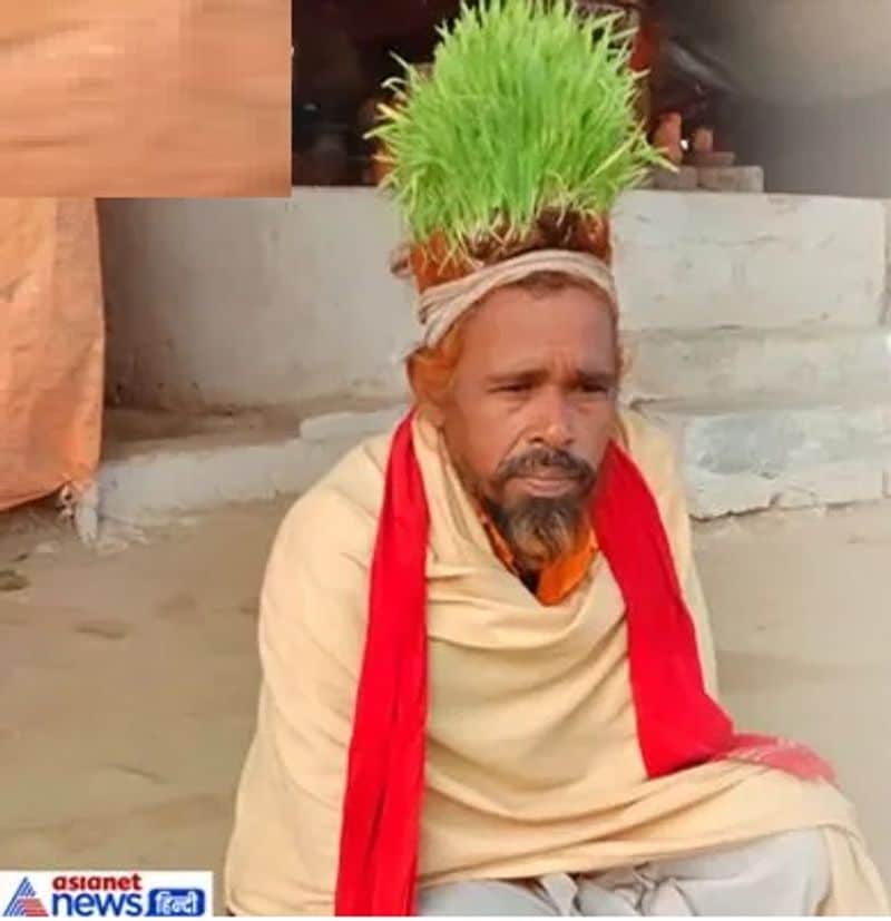 सोनभद्र जिले के मारकुंडी निवासी बाबा अमरजीत हर साल हठयोग करते हैं। कल्पवास के समय वे अपने सिर पर जौ उगाते हैं। इसके बाद उसे मछलियों को खाने के लिए गंगा की धारा में प्रवाहित कर देते हैं। 